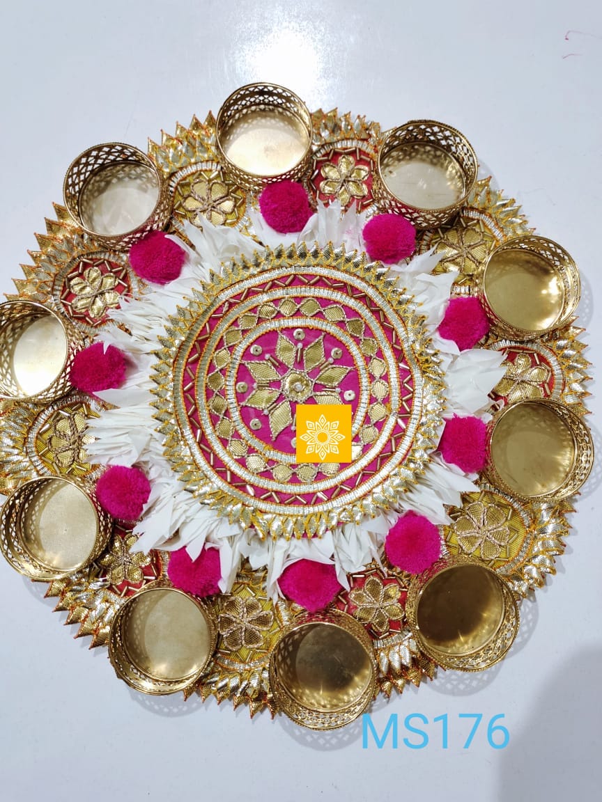 Beautiful Rangoli with Diya