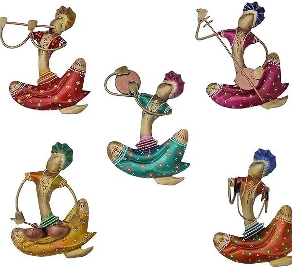 Metal Rajasthani Musicians Item showpiece - Decorative Items for Home | Gift Items | Showpieces | Home Decoration