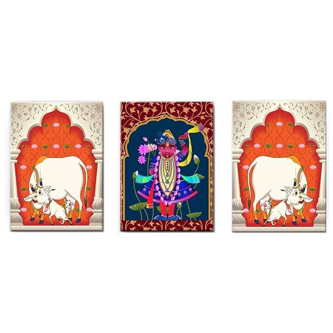 Pichwai Handmade Wall Painting - Image 5