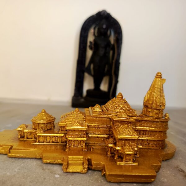 Shree Ram Janmabhoomi Mandir Showpiece – Divine Temple Model for Home, Office & Spiritual Decor