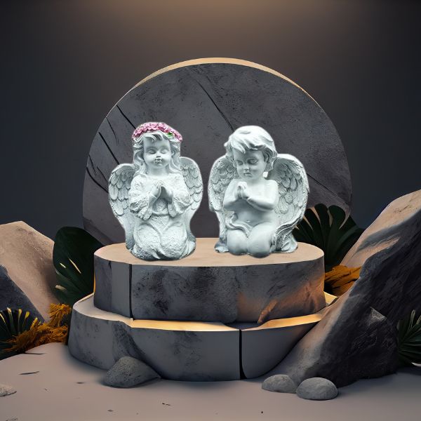 Handmade Romantic Couple Showpiece  Resin Figurine for Home & Living Room Decor  Anniversary, Wedding & Diwali Gift