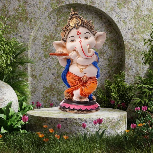 Handcrafted Little Ganesh Sculpture | Showpiece for Home & Office Decor