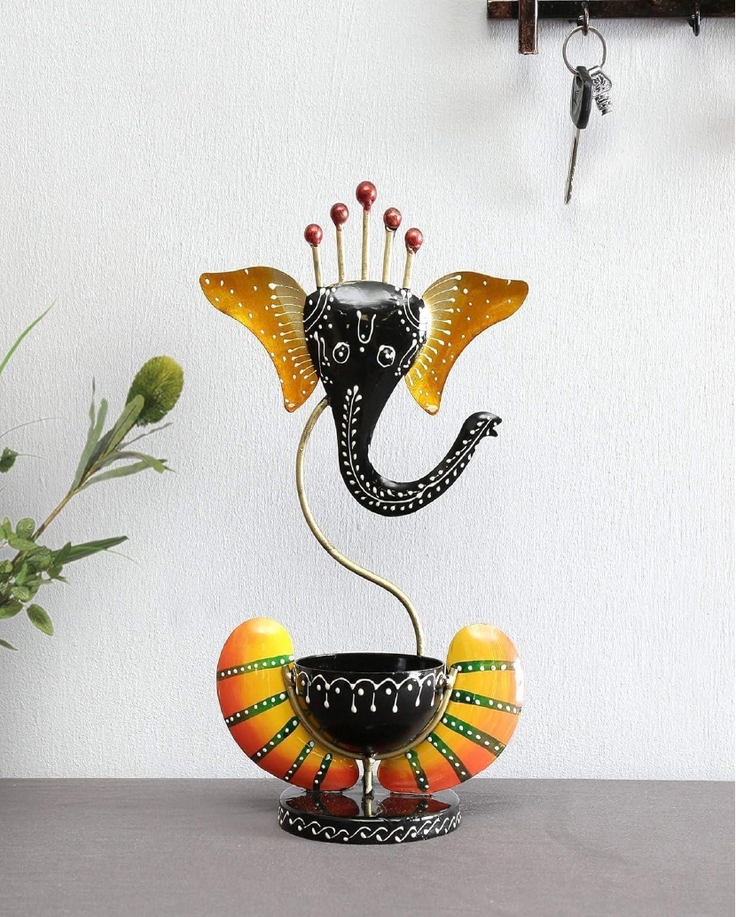 Metal Ganesha T-Light - Image 2
