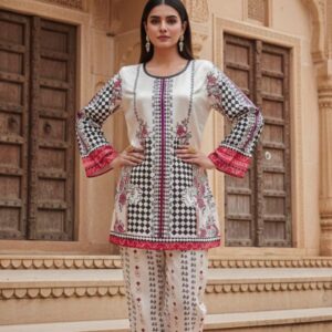 Red and black Turkish Coord Set